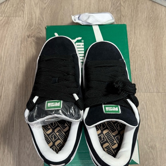 New Puma Women's Suede XL Black White Casual Sneakers Size 8 - Picture 11 of 15